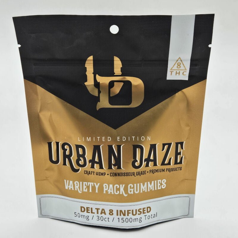 urban daze 50mg 30ct delta 8 thc gummies