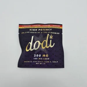 Dodi high potency thca gummies 2pk live resin gummies