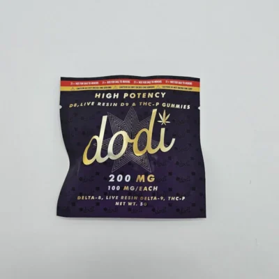 Dodi high potency thca gummies 2pk live resin gummies
