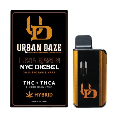 Urban Daze | THCa Liquid Diamonds Disposable | 3g