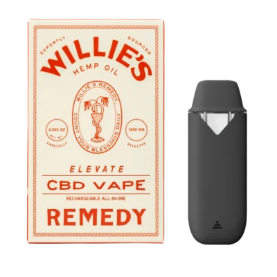 Willie's Remedy | "Elevate" CBD + CBG Disposable Vape | 1000mg