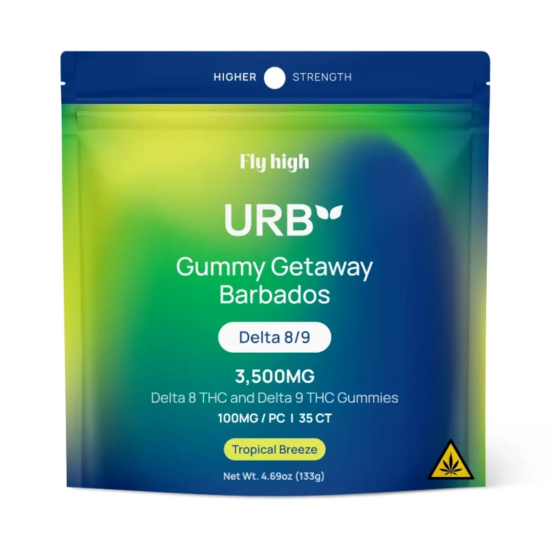 URB | Gummy Getaway Barbados D8/9 Gummies | 100mg - Image 2