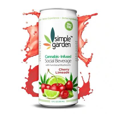 Simple Garden | 10mg Delta 9 THC Drink | Cherry Limeade