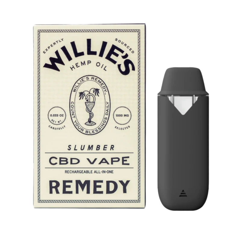 Willie's Remedy X Coast | "Slumber" CBD + CBN Disposable Vape | 1000mg