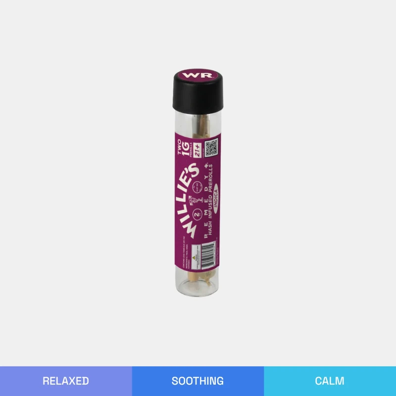 Willies Remedy | Hash Infused Prerolls | 2 count - Image 2