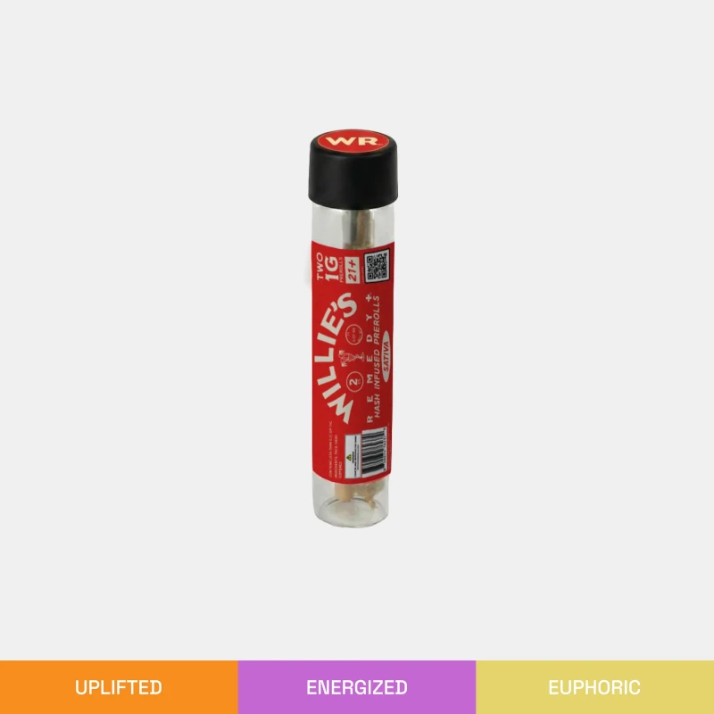 Willies Remedy | Hash Infused Prerolls | 2 count