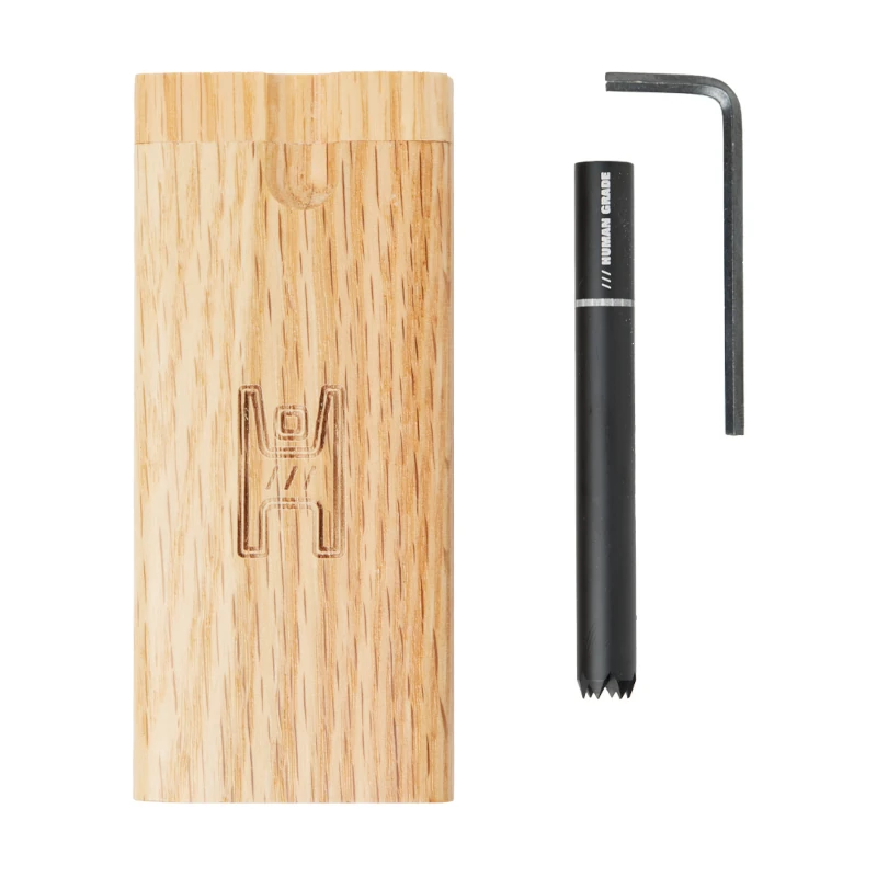 Human Grade | Wooden Dugout w/ Metal Poker | Swivel Top - Image 5