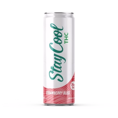 Stay Cool | 25mg Delta 9 THC Drink | Strawberry Bliss