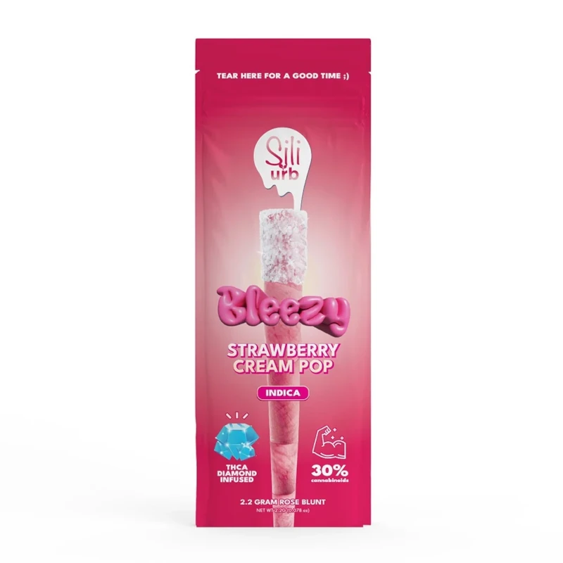 Sili x URB | Snow Capped Rose Palm Bleezy 2.2g | Strawberry Cream Pop